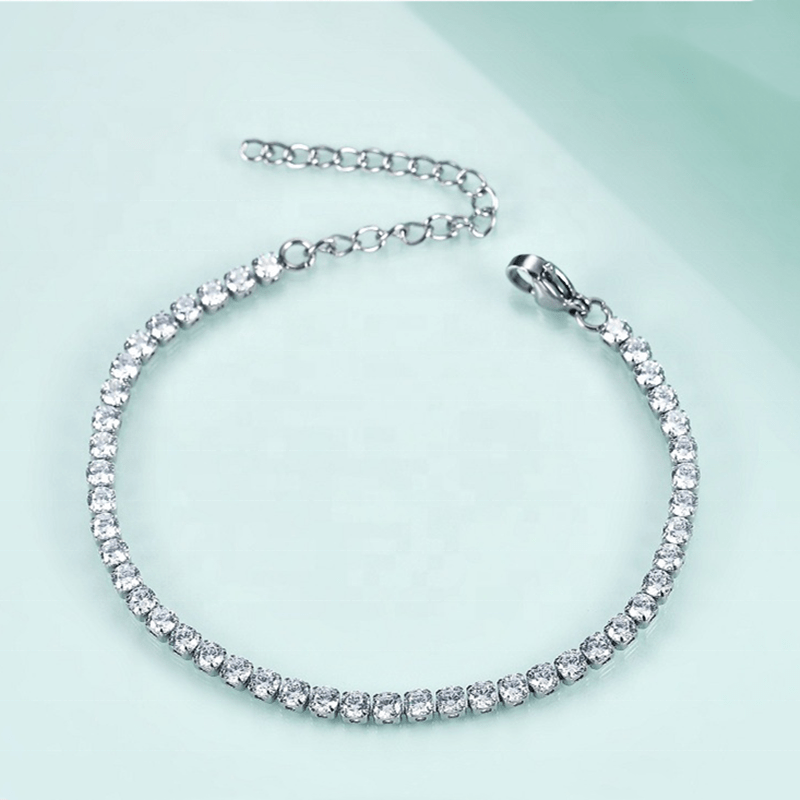 Cubic Zirconia Tennis Bracelet - Chrome Dealers